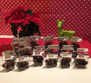 Chocolats emballés pour les cadeaux de Noël