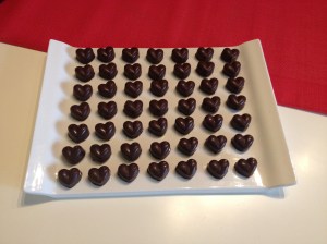 Chocolats noir au caramel au beurre salé