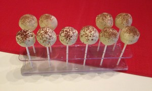 Popcakes Vanille Nutella nappé de chocolat blanc