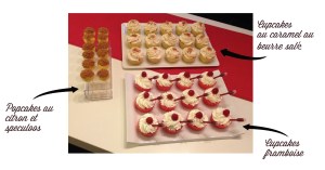 Cupcakes Framboise et Caramel au beurre salé Popcakes Citron Speculoos explixations